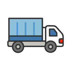 cargo truck icon design