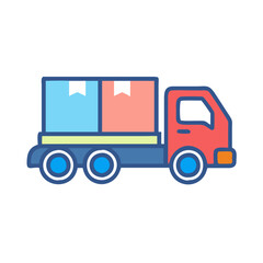 Fototapeta premium cargo truck icon design