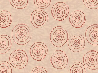 Swirl design seamless pattern background in brown for clothing, fabric, textile designs