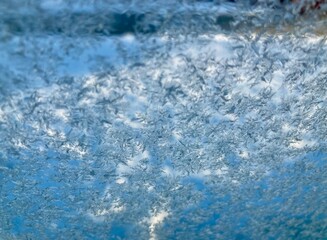 frosty pattern on window