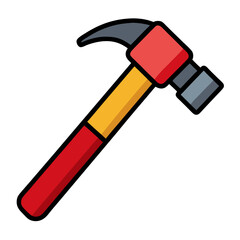carpenter hammer icon design