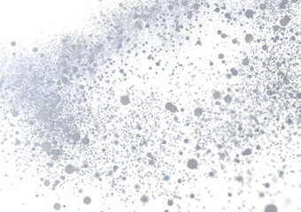 Abstract background with grey particles floating on white. Perfect for websites, presentations, and more.