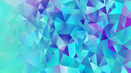 Obraz premium Abstract geometric background featuring a vibrant mosaic of turquoise and purple shapes