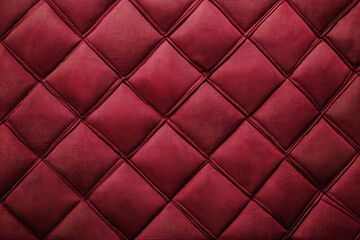 Obraz premium Quilted velvet burgundy fabric as a background