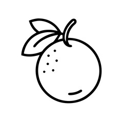 clementine fruit icon design