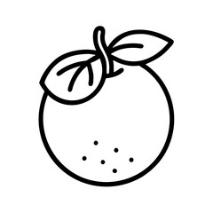 clementine fruit icon design