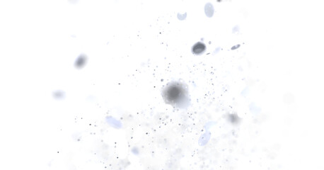 Glowing particles, abstract background, white dust, bokeh effect, light texture, digital art.