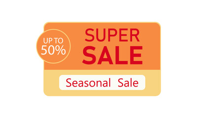 Seasonal sale banner.
