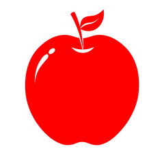 red cute apple icon