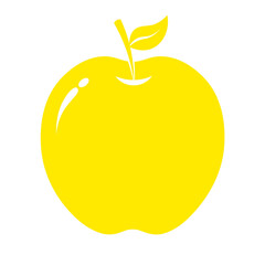 yellow cute apple icon
