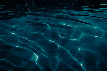 dark blue water surface