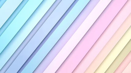 Obraz premium Diagonal Pastel Stripes Abstract Background Design
