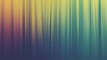 Abstract Vertical Lines in a Misty Forest Scene