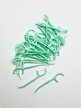 A mint toothpick, featuring a soft green color, with a delicate, pastel shade that evokes freshness, offering a visually appealing and soothing look for a unique touch