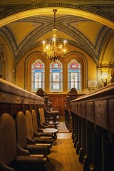 Fototapeta premium interior of the Szeged, Hungary synagogue build in 1902. 