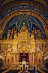 Obraz premium interior of the Szeged, Hungary synagogue build in 1902. 