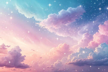 幻想的なパステルグラデーション背景