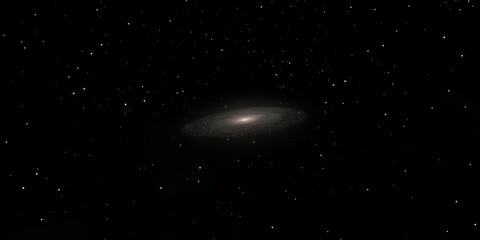 Obraz premium Stunning Celestial Image of Spiral Galaxy Amidst Distant Stars Night Sky Astronomy Space