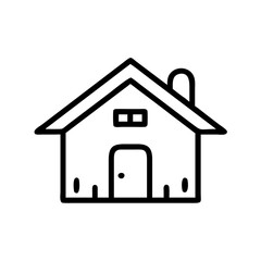 cottage house icon design