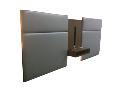 black leather folder on white and transparent background