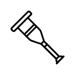 crutch icon design