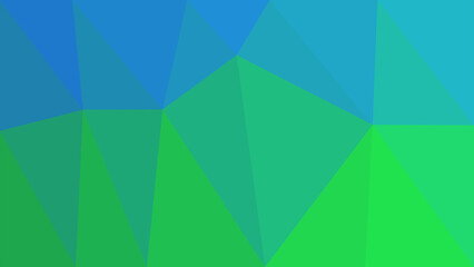 Gradient geometric blue green background. Generative AI.
