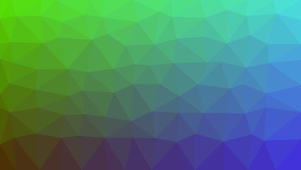 Gradient geometric blue green background. Generative AI.