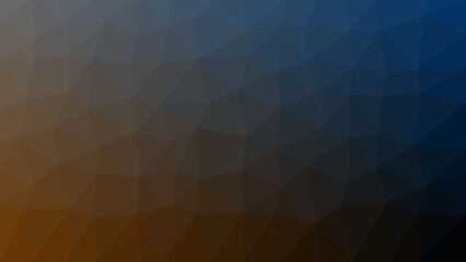 Gradient geometric blue orange background. Generative AI.