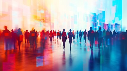 Abstract rendering of customer segmentation targeting process focusing behavioral insight demographic data ar 169 no logo v 61 darya relaxed Create explore organize