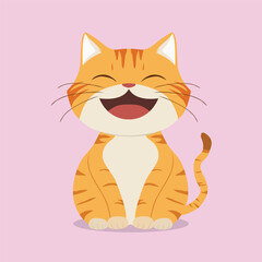 anime cartoon characters cute cats in spring pictures, happy cute, art, animals, kittens, pets, graphics, cats,