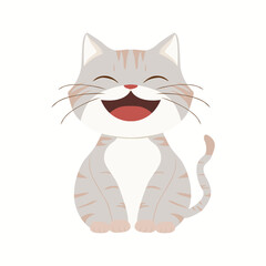 anime cartoon characters cute cats in spring pictures, happy cute, art, animals, kittens, pets, graphics, cats,