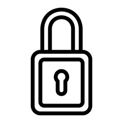 lock line icon