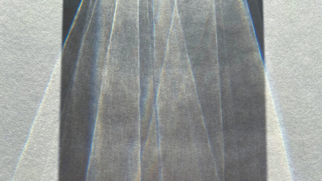 Sunlight casting on a white paper surface trough clear glass. Light refraction, dispersion of light, realistic shadows, 4k UHD, 16:9 ratio. For overlay, multiply, screen Blend Modes for mockups.