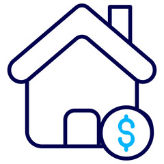 House rent Outline Color icon