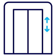 Elevator Outline Color icon