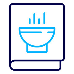 Food Book Outline Color icon