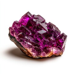 Fototapeta premium Gorgeous Amethyst Crystal Cluster with Vibrant Purple Shades
