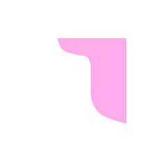 Pink Wavy Transparent Corner