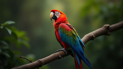 Fototapeta premium blue and yellow macaw