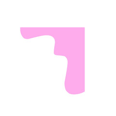 Pink Wavy Transparent Corner