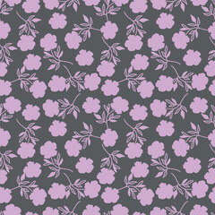 Seamless pattern with floral motifs. Vector illustration.