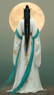 Woman in Traditional Chinese Clothing