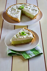 slice of key lime pie