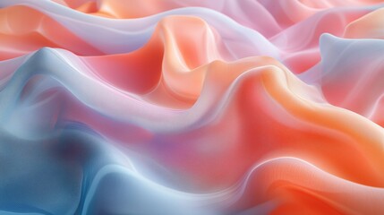 Obraz premium The shimmering silk waves