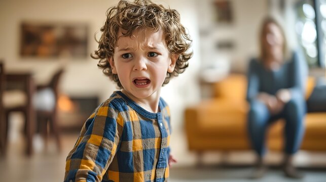 Angry Child Storms Out of Room After Talking Back to Parent