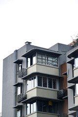 Contemporary apartment architecture urban cityscape real estate photography modern design perspective urban lifestyle