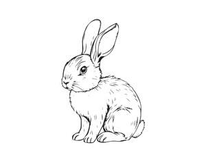 Delicate watercolor painting style line art illustration of a t, translucent washes, fluid brushstrokes, black and white, clear background, easy to color, Vector.