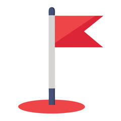 flag marker icon design