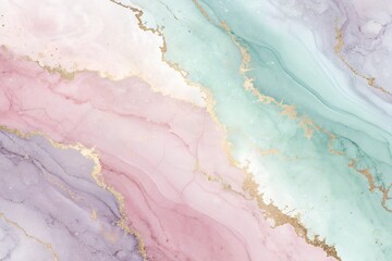 Fototapeta premium Soft Pastel Gradient Abstract Background: Elegant Textured Design with Lavender, Blush Pink, and Mint Tones for Sophisticated Branding and Web Design