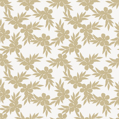 Cute feminine watercolor seamless pattern with wildflowers.hand drawn,